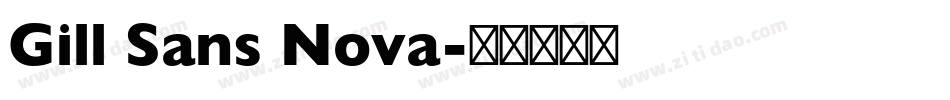 Gill Sans Nova字体转换